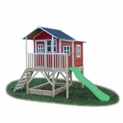 Maisonnette En Bois Exit Loft 550 - Rouge -Jouets D'extérieur 20401476 9