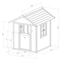 Maisonnette Lodge Bleue -Jouets D'extérieur 20413703 8