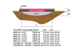 Trampoline Enterre Silhouette 305 Cm Avec Filet -Jouets D'extérieur 20428981 3