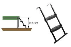 échelle De Trampoline Exit Pour Hauteur De Cadre De 50 à 65 Cm