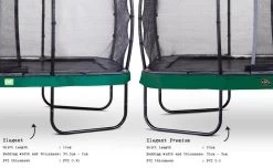 Exit Elegante Prem Rect. 214x366 + Filet De Sécurité Deluxe Vert -Jouets D'extérieur 20429134 3