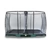 Trampoline Enterré Premium 214x366 Cm Avec Filet Vert