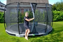 Trampoline Enterré Premium Exit 427cm Gris + Filet Deluxe -Jouets D'extérieur 20438543 3
