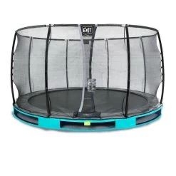 Trampoline Enterré Premium 366 Cm Avec Filet Deluxe Turquoise
