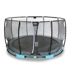 Trampoline Enterré Premium 366 Cm Avec Filet Deluxe Turquoise -Jouets D'extérieur 20438547 4
