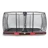 Trampoline Enterré Premium 244x427cm Avec Filet Deluxe Rouge -Jouets D'extérieur 20438555
