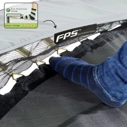 Trampoline Enterré Premium 244x427cm Avec Filet Deluxe Rouge -Jouets D'extérieur 20438555 7