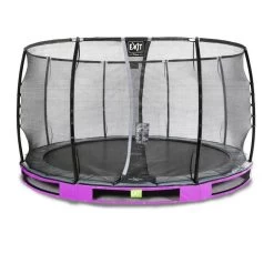 Trampoline Enterré Premium 366 Cm Avec Filet Deluxe Mauve