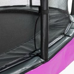 Trampoline Enterré Premium 244x427 Cm Avec Filet Deluxe Mauve -Jouets D'extérieur 20438560 14