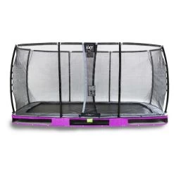 Trampoline Enterré Premium 244x427 Cm Avec Filet Deluxe Mauve -Jouets D'extérieur 20438560 2
