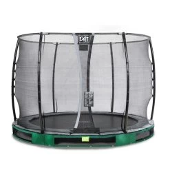 Trampoline Enterré Elégant 305 Cm Avec Filet Safty Vert