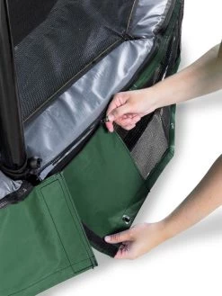 Trampoline Enterré Elegant Exit 244x427cm Vert + Filet -Jouets D'extérieur 20438632 2