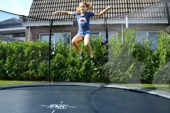 Trampoline Enterré Elégant 305 Cm Avec Filet Safty Gris -Jouets D'extérieur 20438633 2