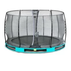 Trampoline Enterré Elégant 366 Cm Avec Filet Safty Bleu
