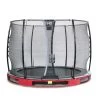 Trampoline Enterré Elégant 305 Cm Avec Filet Safty Rouge