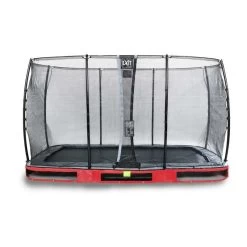 Trampoline Enterré Elegant Exit 214x366cm Rouge + Filet -Jouets D'extérieur 20438647 1