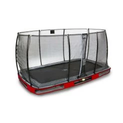 Trampoline Enterré Elegant Exit 214x366cm Rouge + Filet -Jouets D'extérieur 20438647 2