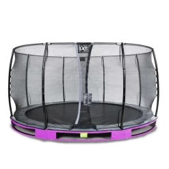Trampoline Enterré Exit 427cm Violet Avec Filet De Sécurité