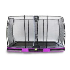 Trampoline Enterré Elegant Exit 214x366cm Mauve + Filet -Jouets D'extérieur 20438652 1