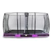 Trampoline Enterré Elegant Exit 244x427cm Mauve + Filet -Jouets D'extérieur 20438653