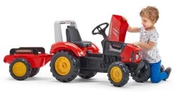 Tracteur Falk Avec Remorque Supercharger Rouge -Jouets D'extérieur 20483687 3