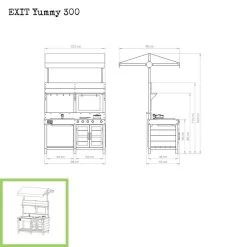 Cuisine D'extérieur En Bois Exit Yummy 300 Naturel -Jouets D'extérieur 20486857 3