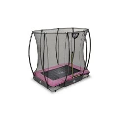 Trampoline Enterré Silhouette 153x214cm Avec Filet Rose -Jouets D'extérieur 20486895 2