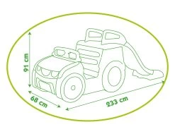 Smoby Voiture Aventure Et Toboggan -Jouets D'extérieur 205352792028429