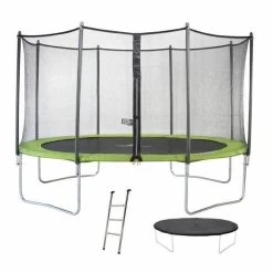 Trampoline Twin 360 Cm Vert + Acc