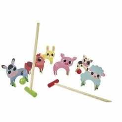 Jeu Croquet Animaux Bois