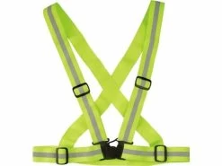 Cross Belt Harnais Fluorescent Ajustable Jaune