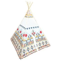 Tente Tipi Indien Polyester + Bois